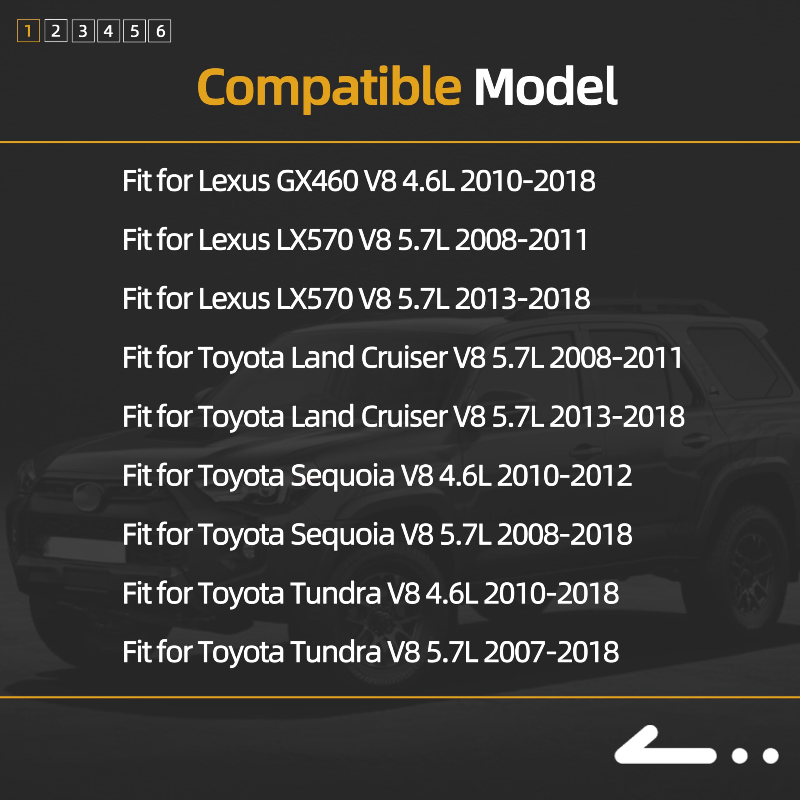 89378 Serpentine Drive Belt Tensioner Kit for Toyota Land Cruiser/Sequoia/Tundra V8 4.6L/5.7L, for Lexus GX460/LX570, Drive Belt